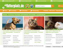 Tablet Screenshot of futterplatz.de